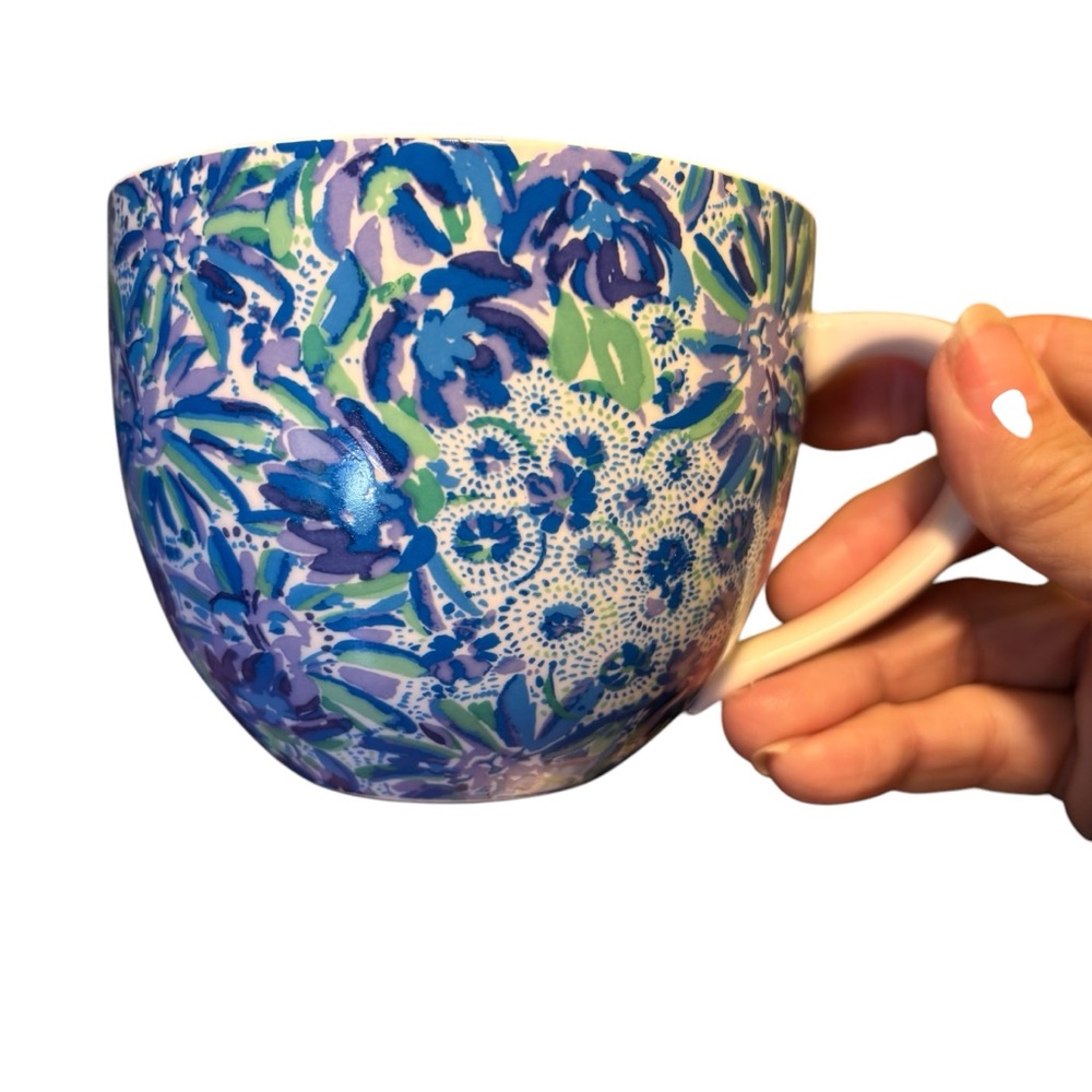 Lilly Pulitzer Hidden Lions Ceramic Mug Set NIB - Picture 4 of 8